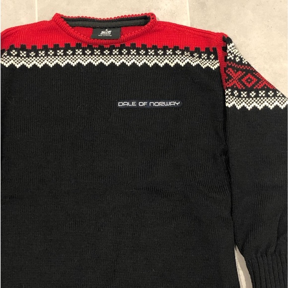 DALE OF NORWAY Olympic Fair Isle Nordic Wool Reflective Logo - Picture 2 of 7
